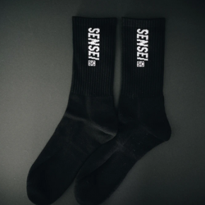 Sensei Black Socks - Crew Cut
